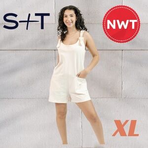 *⬇️🇨🇦⚡️🆕🏷️*NWT* SMASH + TESS | XL | Kyla shorty Romper in Natural